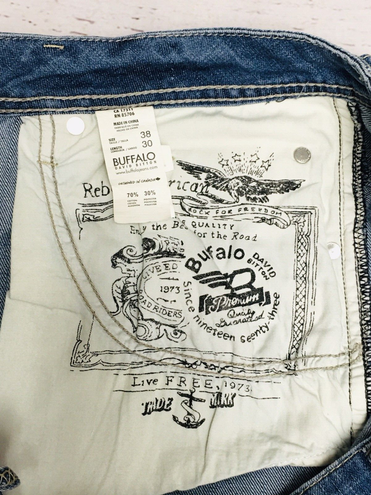 Buffalo David Bitton Driven Basic Jeans Men's 38x… - image 11