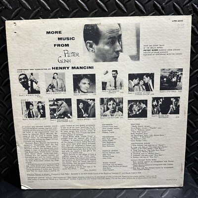 More Music From Peter Gunn by Henry Mancini LP Vinyl Record Mono