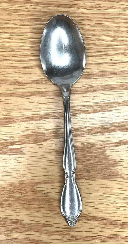 Oneida CHATELAINE Community Stainless 3 Oval Soup Spoons 6 3/4" Betty Crocker - Image 3 of 4