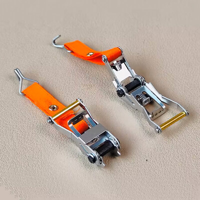 For 1/14 1/10 RC Crawler Car Trailers Trucks Vans E-track Ratchet Tie Down Strap