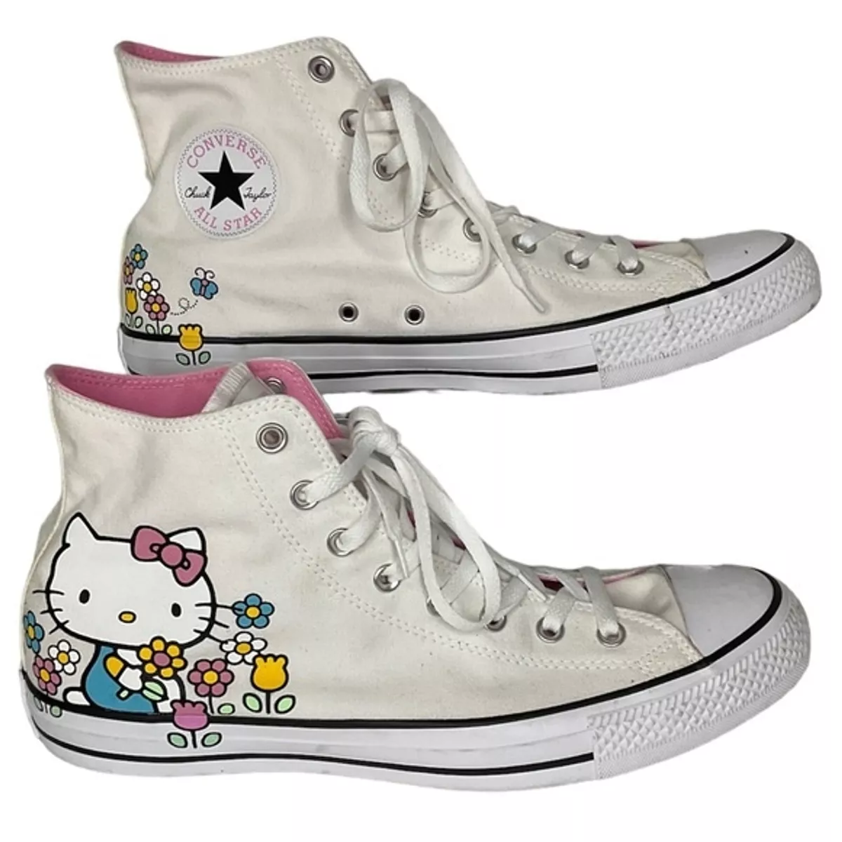 Hello Kitty x Converse All Star High Top Shoes Size 15 eBay