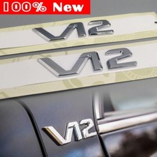 2pcs V12 Side Fender Emblem For R129 W140 Sl600 S600 Cl Sl S W220 W222 W223