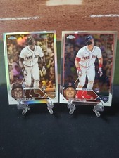 Lot (2) 2023 Topps Chrome Tristan Casas Sepia Refractor And Base Card