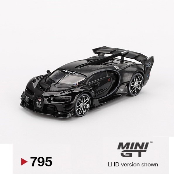 Mini GT 1:64 Bugatti Vision Gran Turismo Black