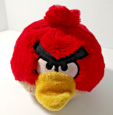 Angry Birds Terence Red Plush Stuffed Animal Toy 5'' 2010 NON-WORKING SOUND