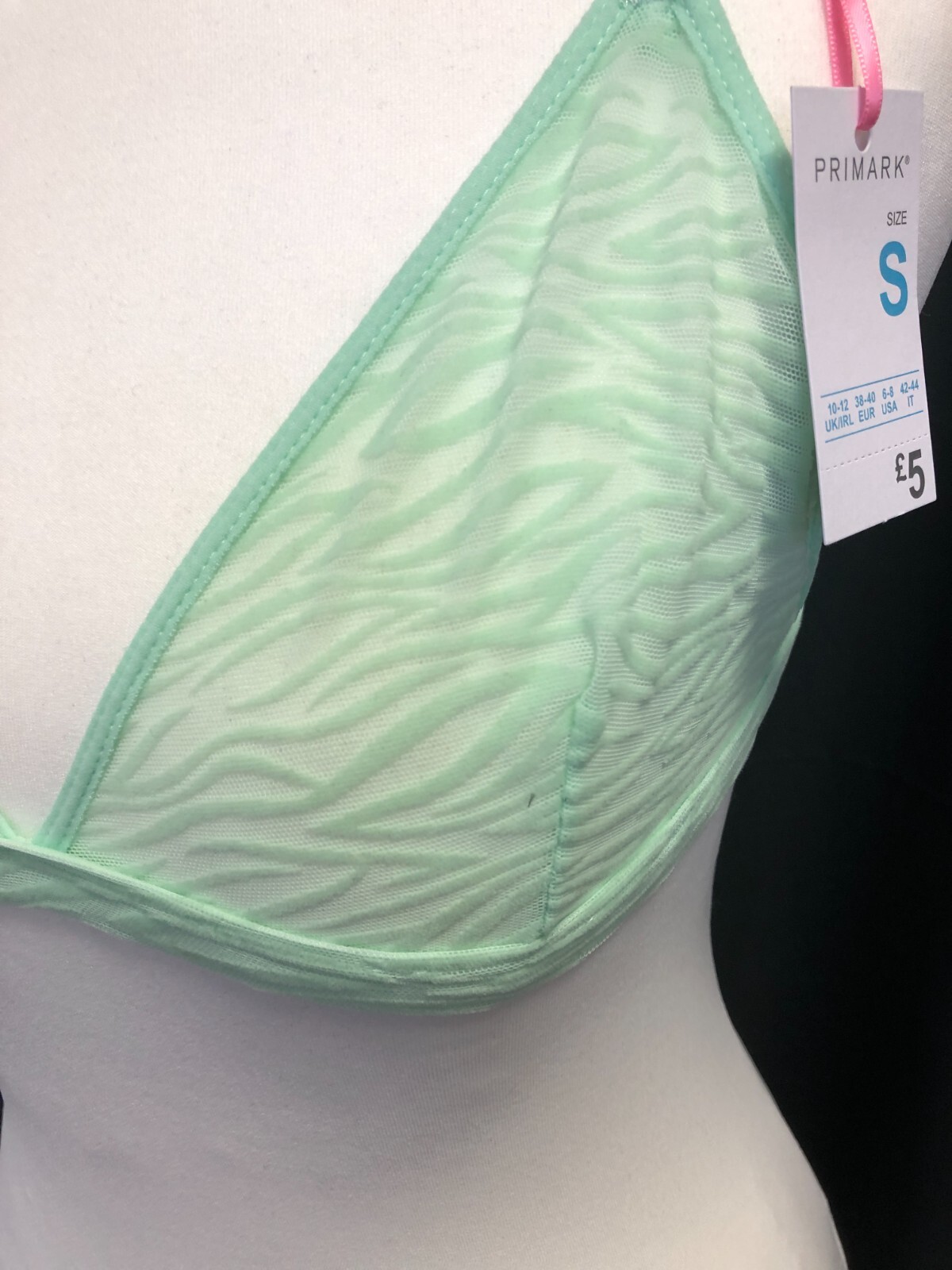 Primark Bralette S Mint Velvet Animal Pattern Non Wired Non Padded BNWT image 2