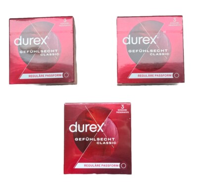 9 Durex Kondome Geühlsecht Classic 56mm Condome
