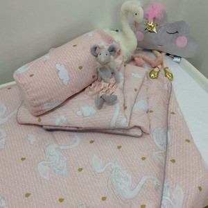 swan cot bedding