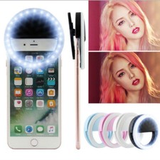 Portable Luxury Selfie LED Camera Ring Flash Fill Light For IPhone Mobile Phone