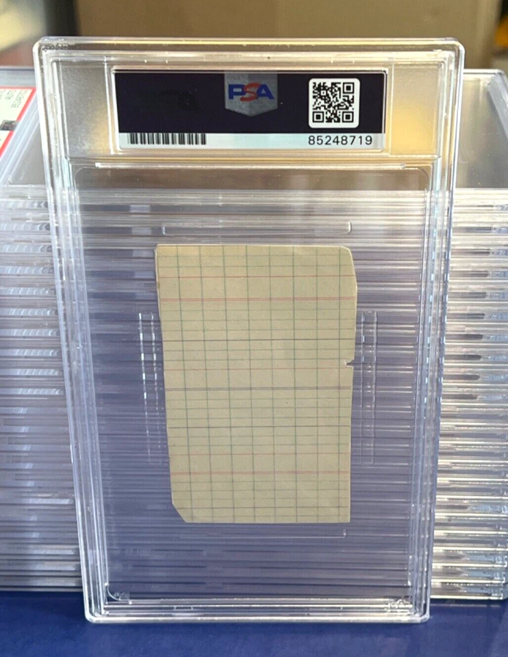 Pete Susko 2x4 Signed Cut Index Card 1934 Washington Senators D. 1978 PSA COA - Image 3 of 3