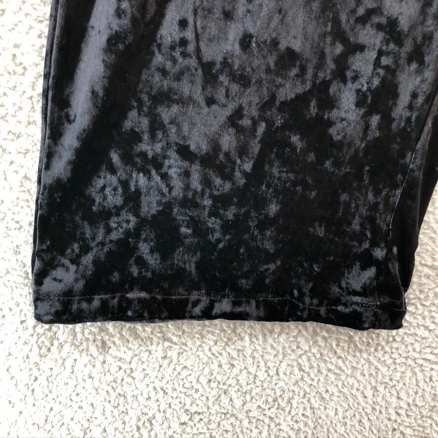 ALTRA & Other Stories Paperbag pantaloni velluto donna 2 neri vita alta gamba larga cintura