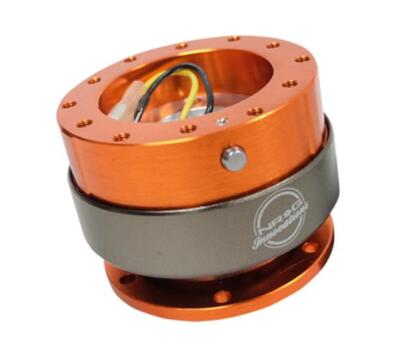 NRG Orange Steering Wheel Quick Release Generation 2.0 Titanium Ring SRK-200OR