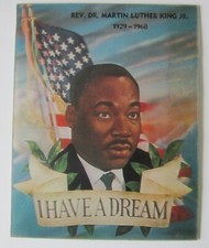 Rev. Dr. Martin Luther King 1968 VARI-VUE  Lenticular 3-D Picture 11  x 14