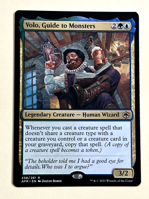 volo mtg card Volo, Guide to Monsters - Adventures in the Forgotten Realms - MTG