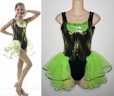 Look At Me Adult Small Dance Tap Costume Leotard With Attached Back Skirt