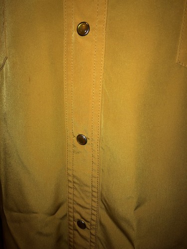 VTG WRANGLER Yellow Gold Western Shirt Pearl Snap 2XL Rodeo Bull Embroidery XXL - Picture 4 of 12