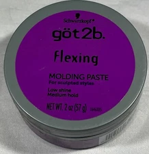 Schwarzkopf got2b Flexing Molding Paste Low Shine Medium Hold, 2 oz.