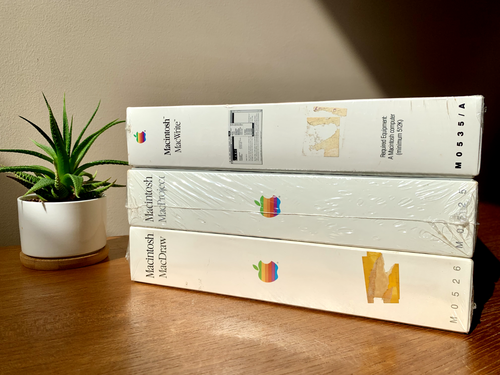 RARE SEALED Apple Computer MacDraw MacProject MacWrite Macintosh Lisa Software - Picture 11 of 19
