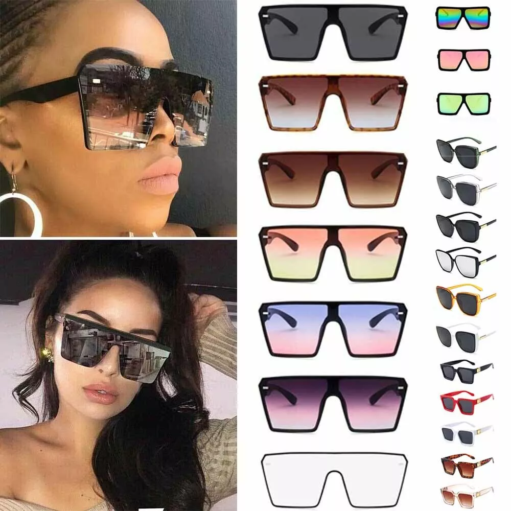 Fashion Oversized Square Sunglasses Women 2023 New Luxury Pearl