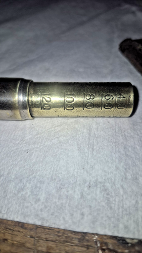 Antique Vintage Brass Schrader Universal Tire Pressure Gauge With Case - Picture 4 of 14