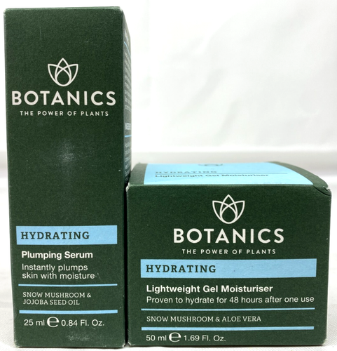 Botanics Hydrating Plumping Serum & Lightweight Gel Moisturizer Combo