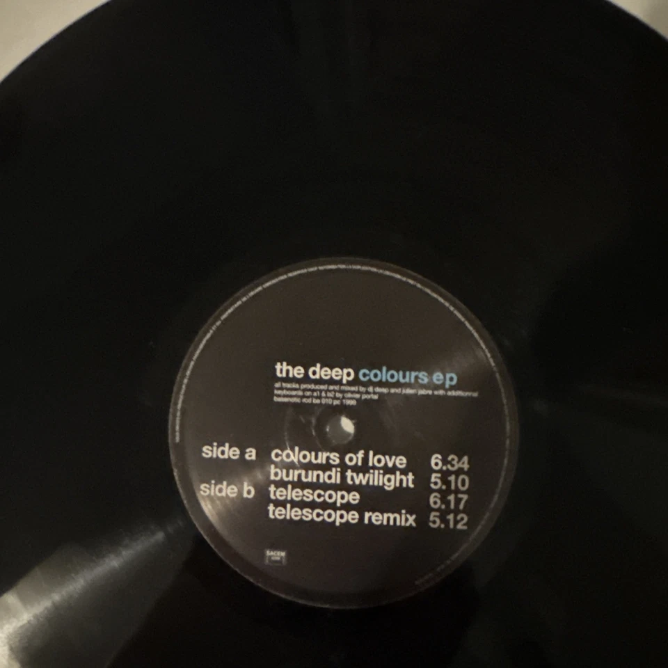 The Deep - Colours EP (Basenotic Records) 12", EP * French Deep House from 1999 - Image 2 of 4
