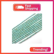 160pcs 4x2mm Natural Turquoise Heishi Disc Rondelle Spacer Stone Semi Precious G