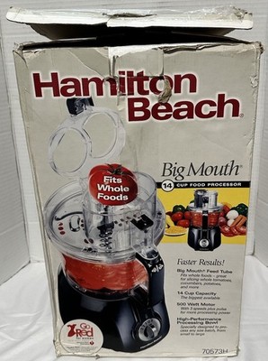 Hamilton Beach Big Mouth 14 Cup Food Processor 500W 70573H 3-Speed Chop