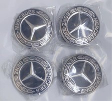 Mercedes-Benz Wheel Center Cap 75Mm 4Pcs Black