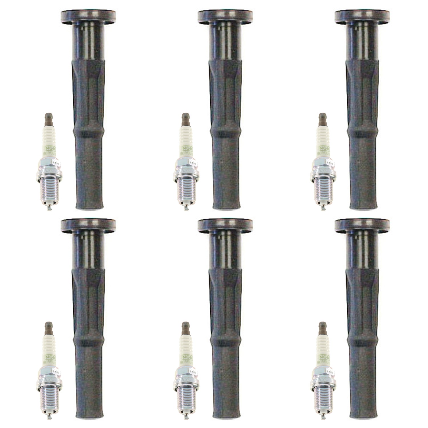 NGK 6 G-Power Platinum Spark Plugs  Denso Coil Boots Kit for Tacoma V6 N 5VZ-FE