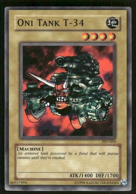 Oni-Tank T-34 1996 Yu-Gi-Oh! TCG Card (LP)