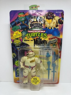 *Yellowing + Damage* TMNT Ninja Turtles Raph as the Mummy 93 Playmates Blue