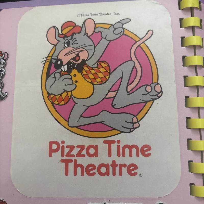 Vintage 1977  Chuck E Cheese Sticker Decal Rare Collectible ShowBiz Pizza Time
