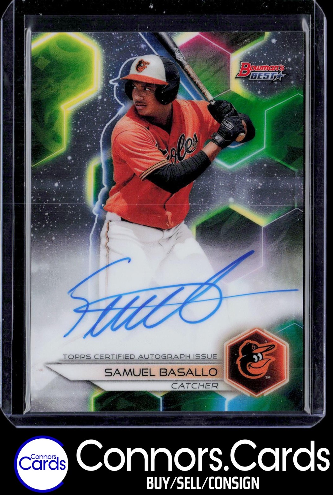 Samuel Basallo 2023 Bowman's Best #B23-SB Rookie Prospect Auto Orioles