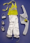 Barbie 2005 Fashion Fever G8996J6910 Yellow Top Pants HTF White Jacket Shoes Bag