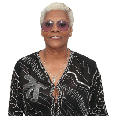 Marie Dionne Warwick (langes Kleid) Half Body Buddy Cutout
