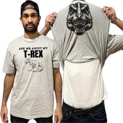 #ad Ask Me About My T Rex Flip Shirt Funny Dinosaur T Shirt Flip Tee $17.99