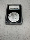 2002 American Silver Eagle NGC 25th Anniversary Black case MS 69