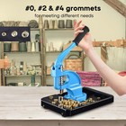 Yescom Grommet Tool Kit #0/#2/#4 Die Hole Puncher 900pcs Eyelets Press Machine — photo 4