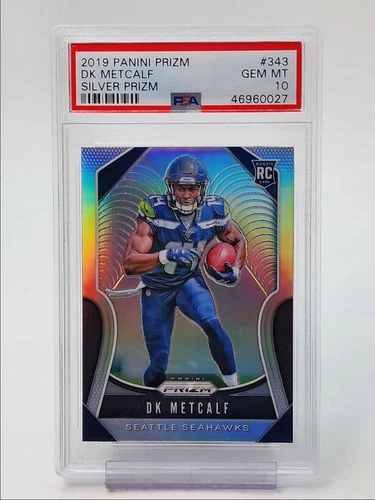 DK METCALF 2019 PANINI PRIZM ROOKIE FOOTBALL SILVER RC PSA 10 Q4687
