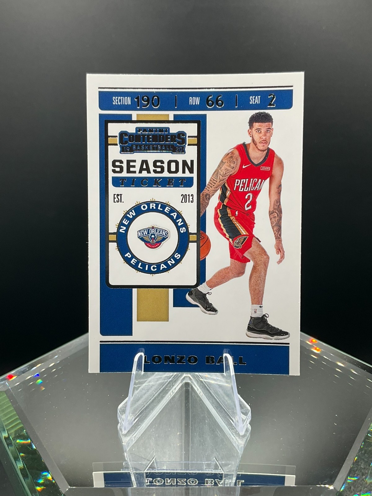 2019-20 Panini Contenders Season Ticket #72 Lonzo Ball