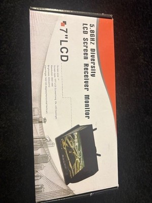 5.8GHz Diversity  7  LCD Screen Receiver Monitor Used In Box