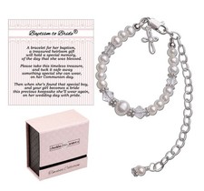 Baptism to Bride Sterling Silver Baptism Bracelet