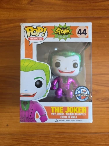 Funko Pop! The Joker Batman Classic TV Series Metallic Dallas Comic Con #44