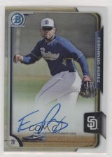 2015 Bowman Chrome Prospects Refractor 291/499 Fernando Perez #BCAP-FP Auto ep5