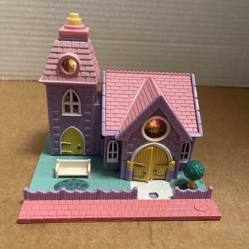 Polly Pocket Bluebird 1993 - Chapelle De Mariage Lumineuse Pollyville - Vintage