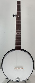 Banjo de 5 cuerdas a escala de viaje AC Traveler tono dorado con concierto B