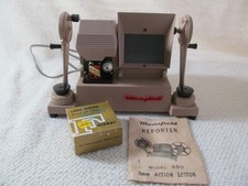 VNT Mansfield 650 8mm Film Viewer Editor Tested Movie Editing Equipment w/box