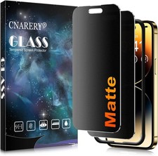2PCS Matte Privacy Screen Protector  Anti-Glare Film for iPhone 14 Pro Max 9H