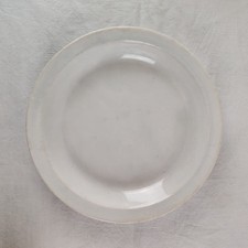 Plat Rond Creux Faïence Ancienne Blanche De David Johnston 1840-1845